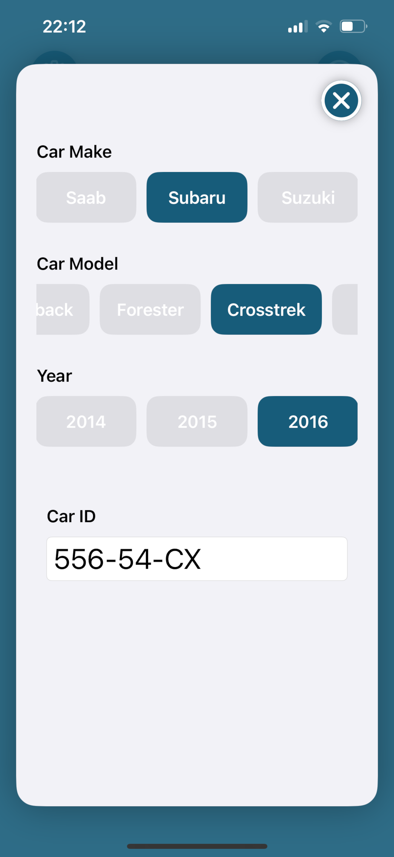 Test second hand car engine - vibration frequency graph